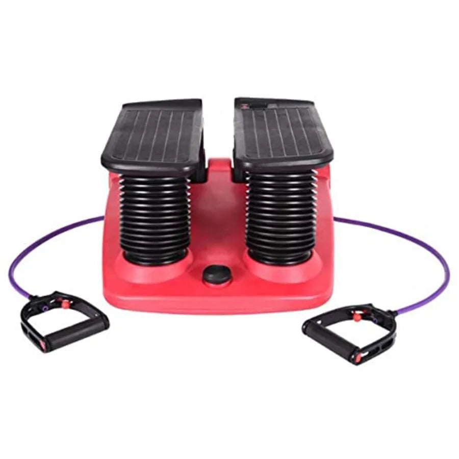 Air Stair Climber Stepper Machine for Home Cardio Training Adjustable Resistance with Comfortable Foot Pedals Compact Design Bl