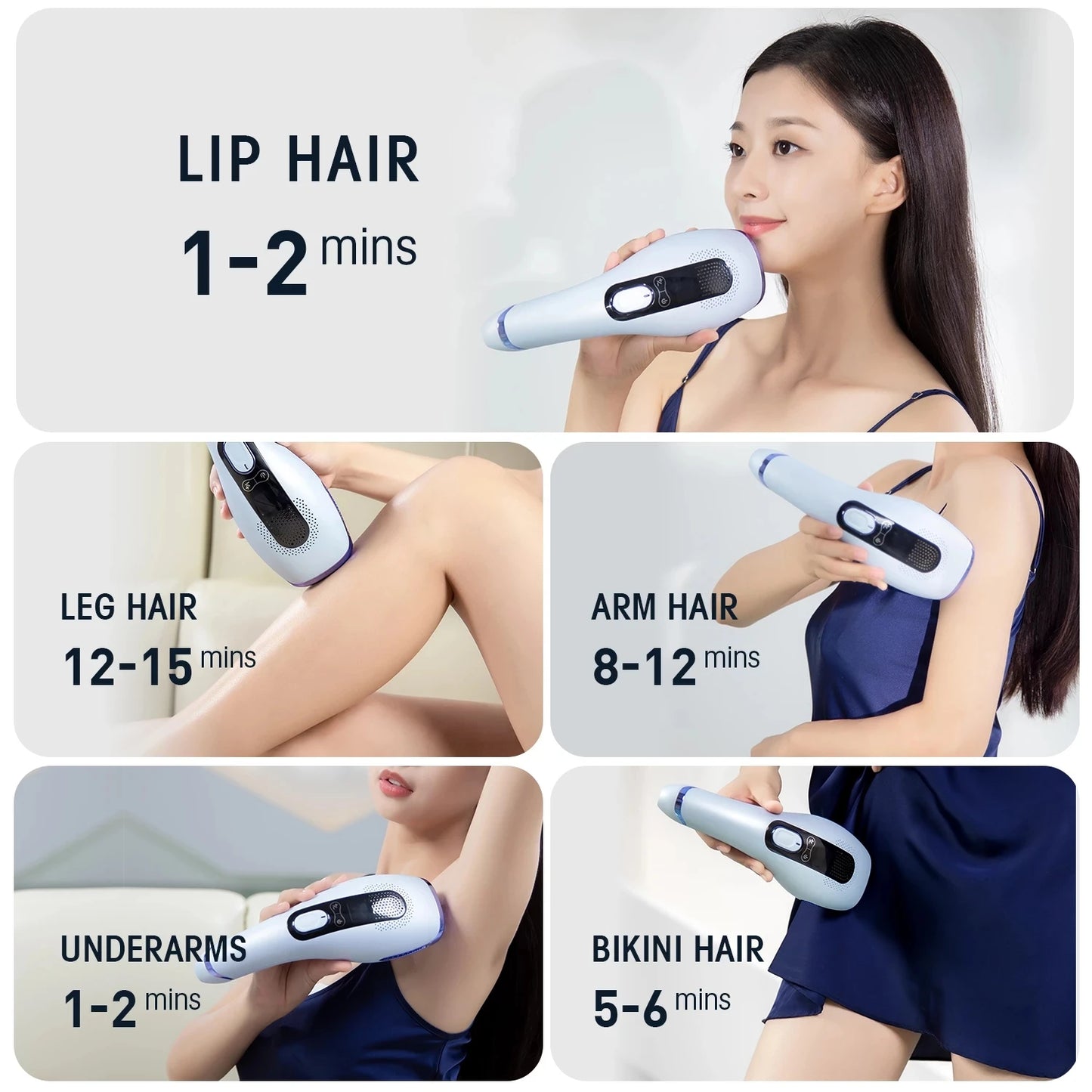 DEESS GP592 IPL Infinite Flash Laser Hair Removal Device Painless Ice Compress Hair Removal Device for Home Use