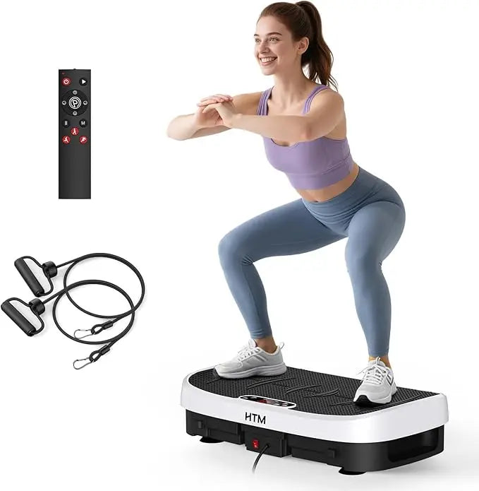 Vibration Plate Fitness Platform 120Levels Silent Operation Non-Slip Whole Body Exercise Board Home Gym Weight Loss Muscle Relax