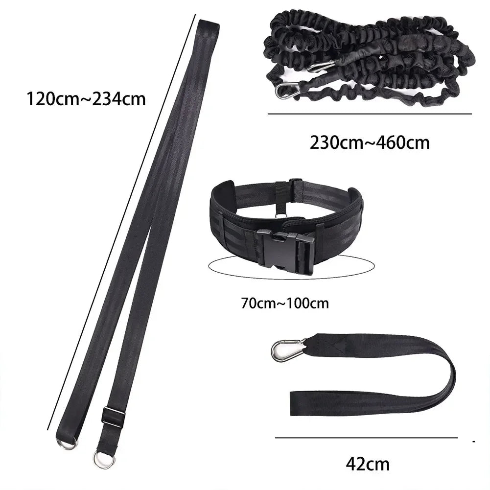 Swimming Training Belt Stationary Swimming Aquatic Resistance Belt Pool Swim Trainer Belt Harness for Swim Training and Exercise