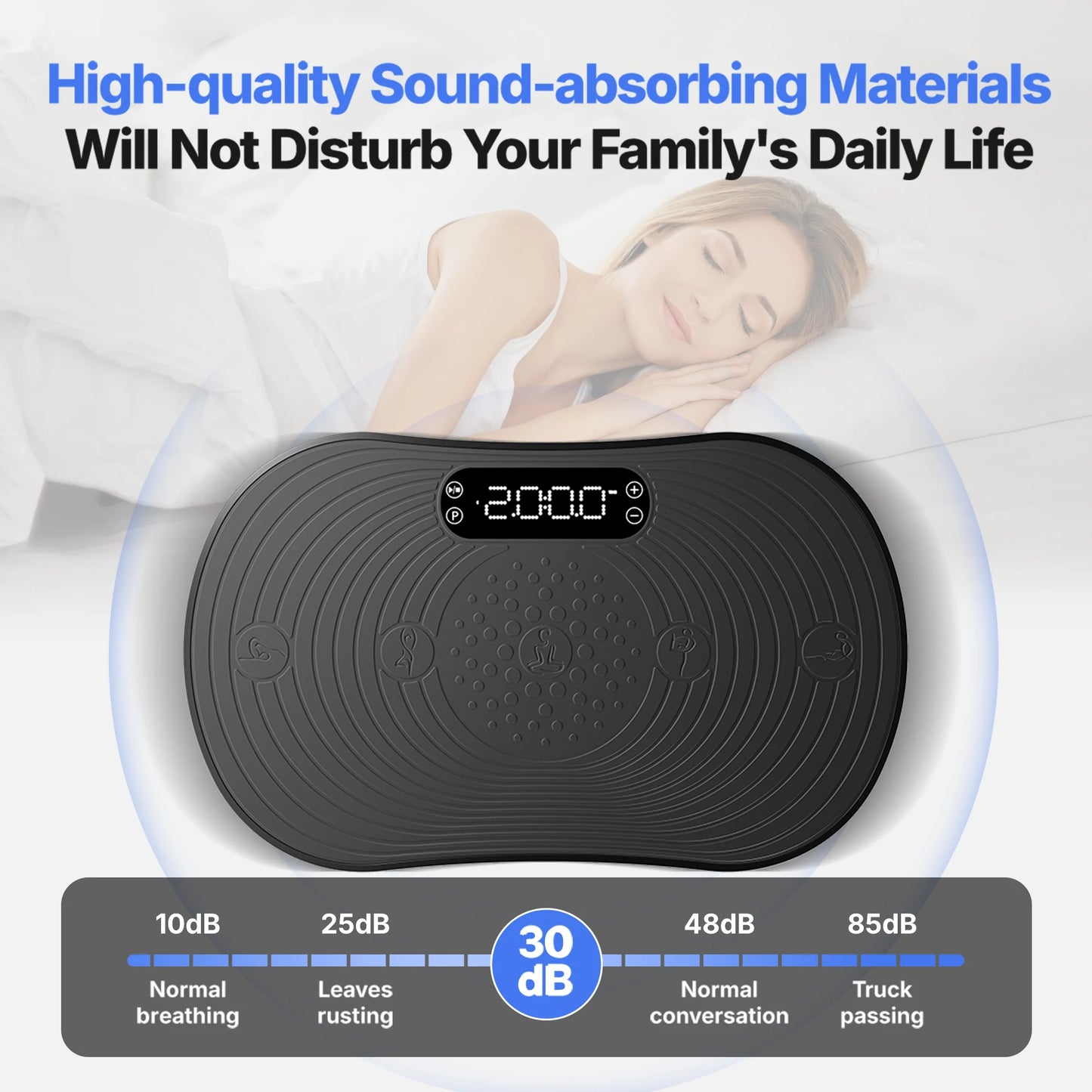 MERACH Vibration Plate V33 Pro for Weight Loss & Shaping: 99 Speed Levels, Enhanced Vibration, Bluetooth Speaker, LED Touchscreen