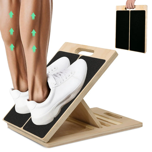 Slant Board Calf Stretcher for Squat Incline Stretch Board for Calf Stretching Wood Wedge for Physical Therapy