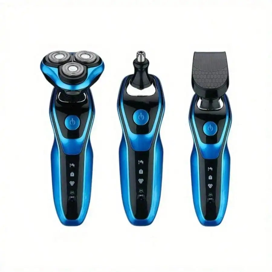 3-in-1 Men's Home Shaver and Grooming Kit—a rechargeable shaver featuring precision blades that are durable and easy to clean.