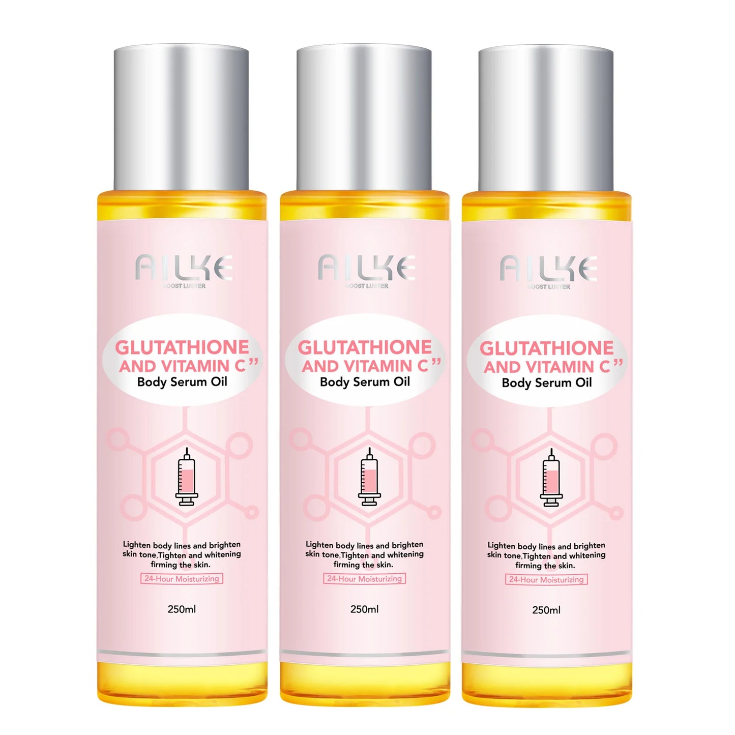 Vitamin C Moisturizing and Whitening Massage Essential Oil, Smooth Skin, Reduce Dark Spots, For All Skin Types, 250ml