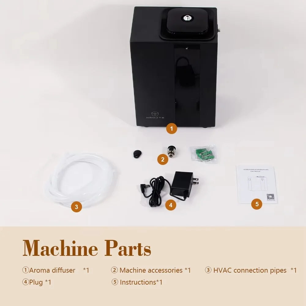 4000m³ Home Appliance Scent Diffuser Machine Perfume Air Freshener Bluetooth APP HVAC Essential Oils Aroma Diffuser 800ML Bottle