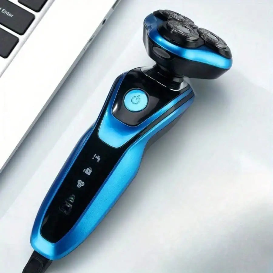 3-in-1 Men's Home Shaver and Grooming Kit—a rechargeable shaver featuring precision blades that are durable and easy to clean.