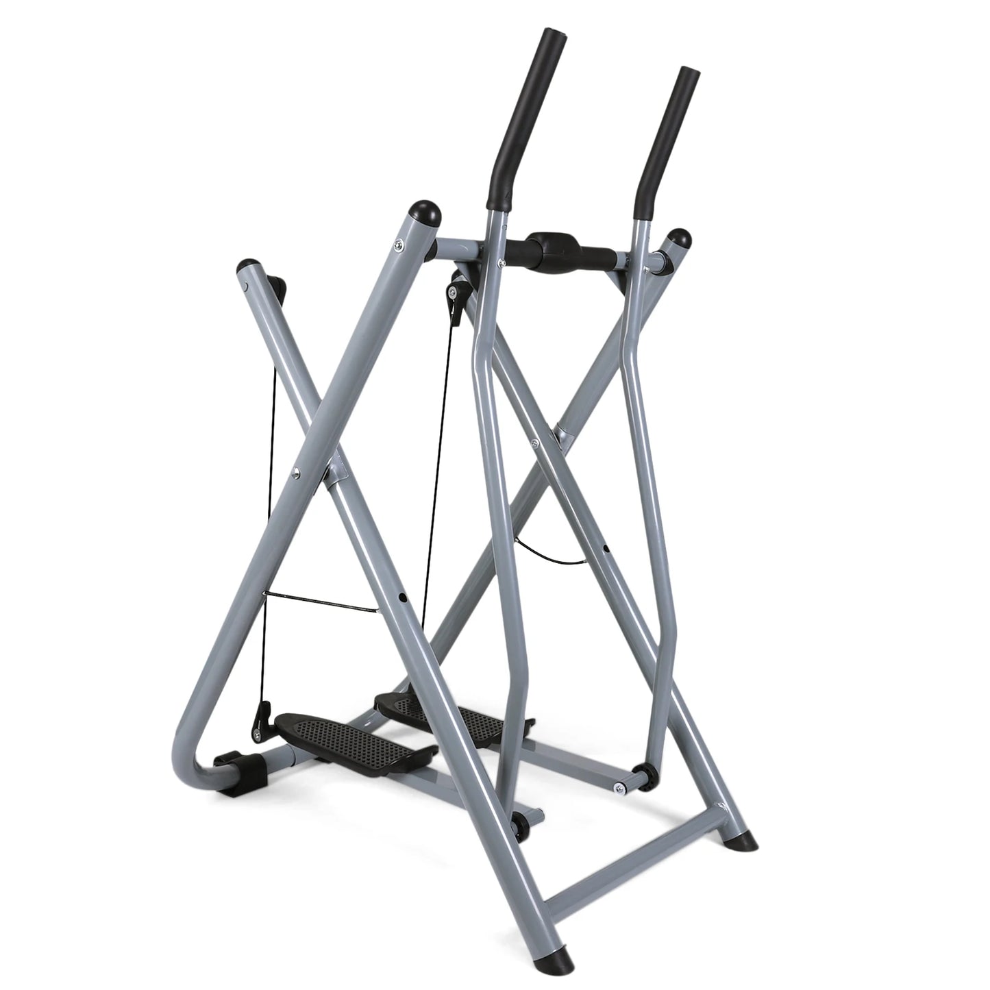 Metal Stair Stepper Air Walker Exercise Machine with Adjustable Resistance Foldable Elliptical for Women Men