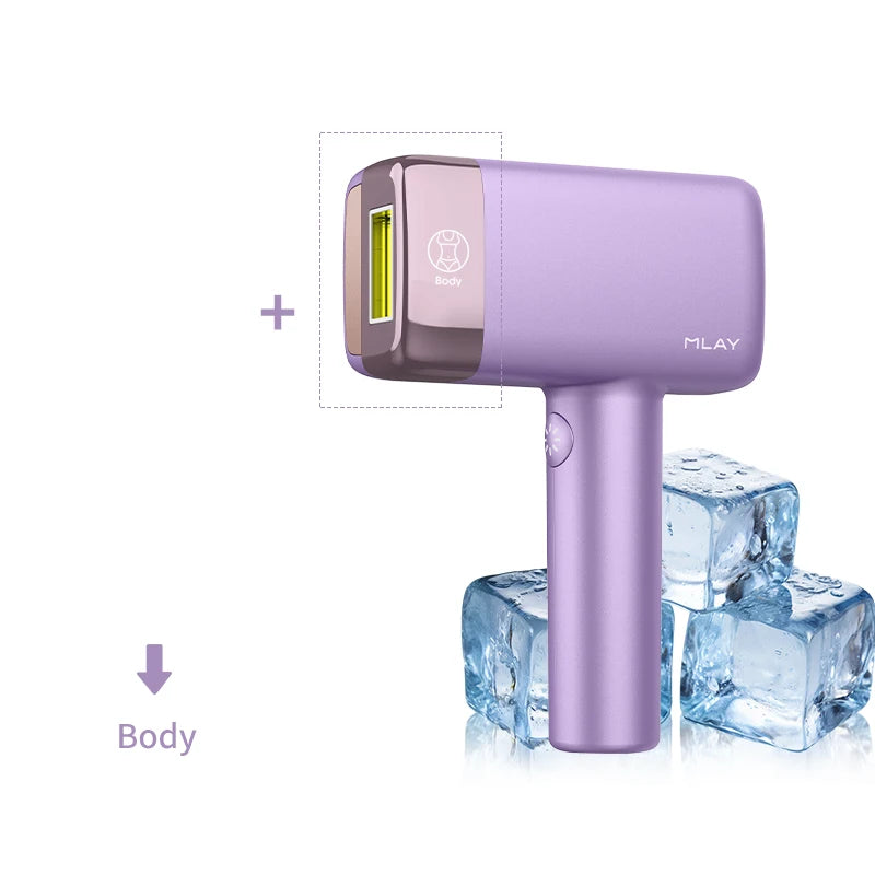 MLAY T14 IPL ICE Cooling IPL Laser Epilator Home Hair Removal Device Replaceable Face Body Bikini Lamps For Women Men Painless