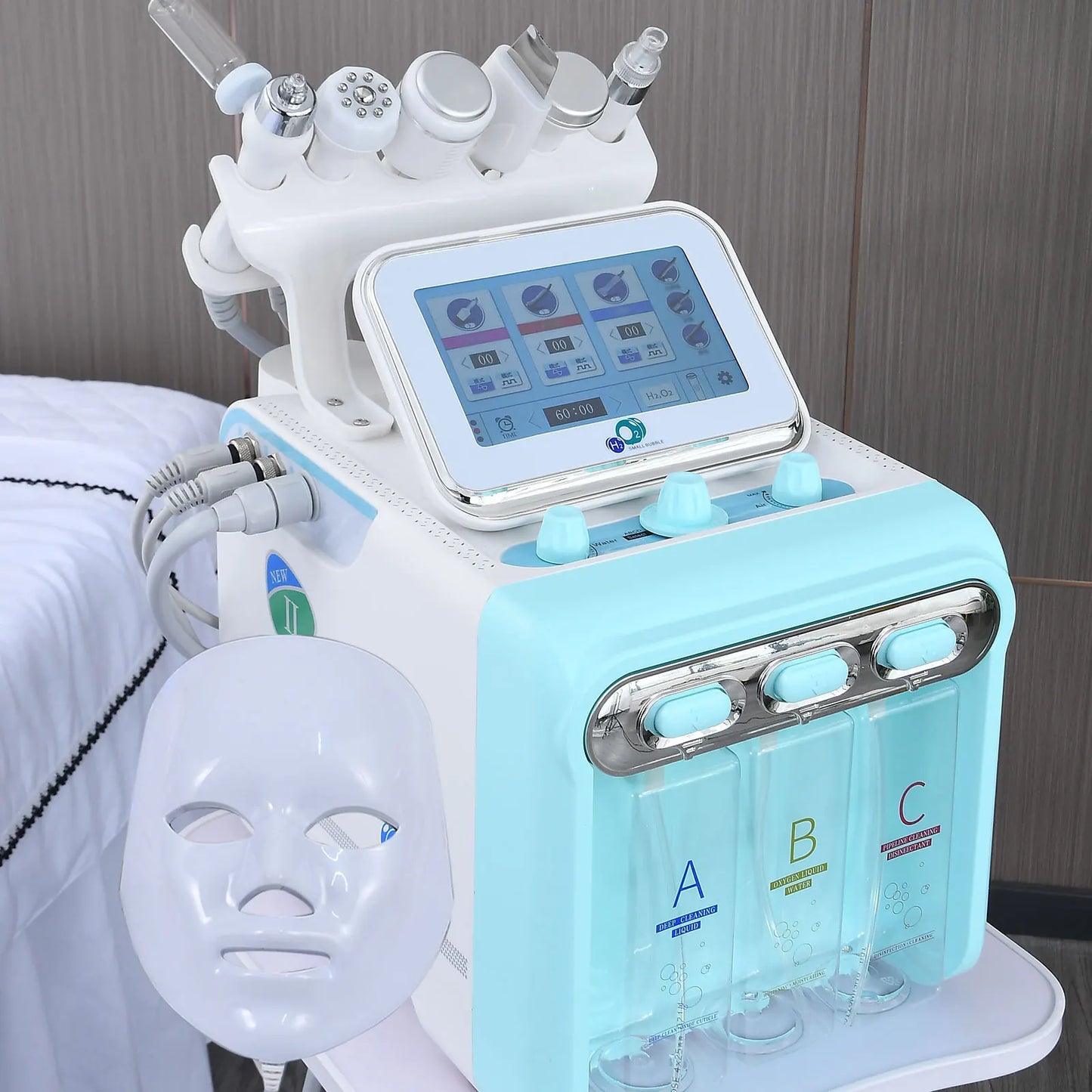 7 in 1 Oxygen Hydro  Bubble Machine  Face Hydra machine