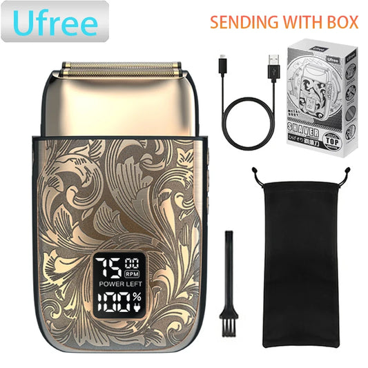 Ufree Close Shaver Electric Foil Shavers for Men, 3-Speed Electric Razor,  Home appliance, Face Shaving Beard Trimmer with LCD