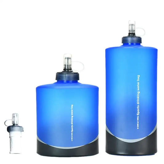 1000/2000ML Water Bottle Folding Soft Flask Sport Water Bottle Water Bag Foldable Water Bottle Running Camping Hiking