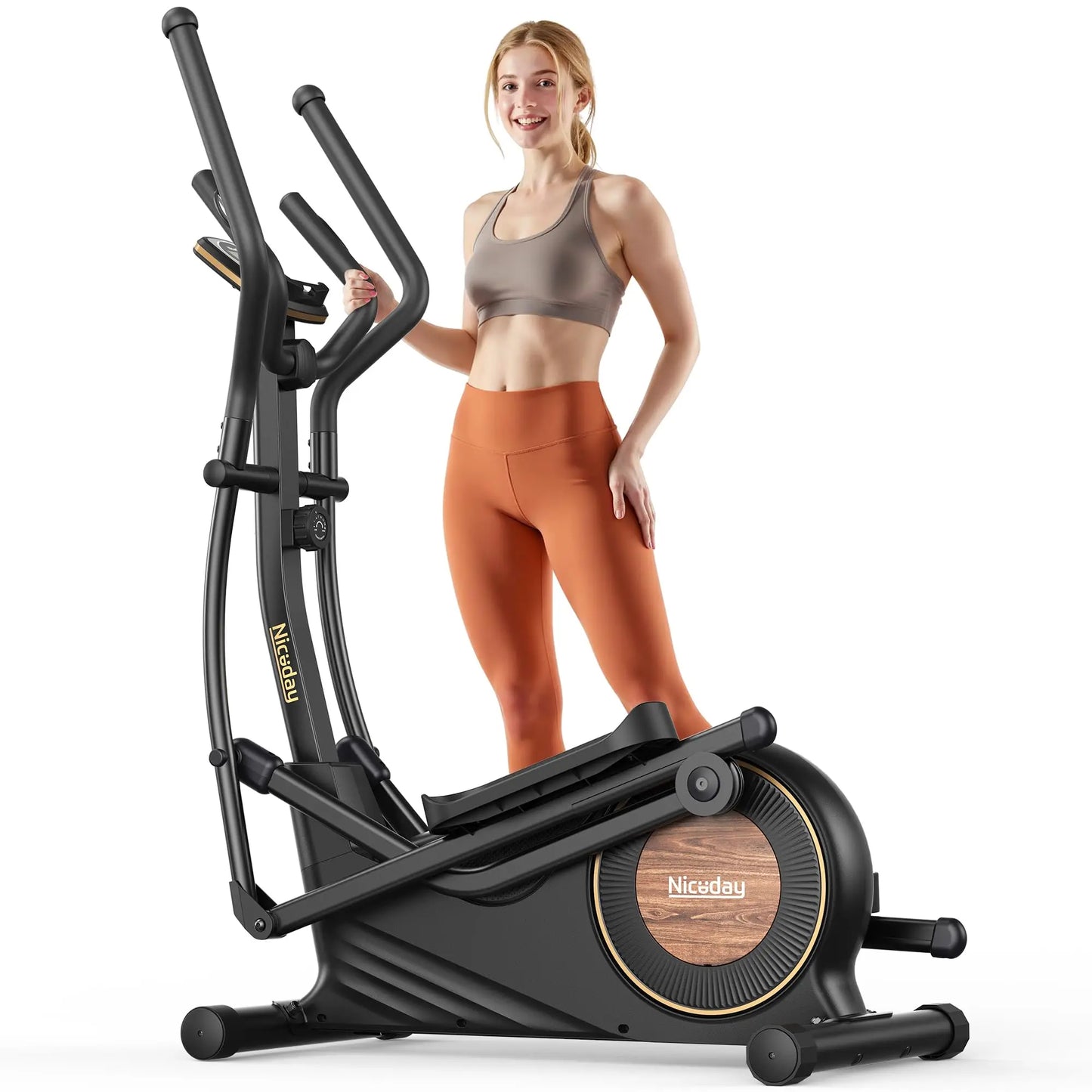 Niceday Elliptical Exercise Machine, Elliptical Machine for Home, Magnetic Elliptical Trainer with 15.5IN-19IN Stride, 1