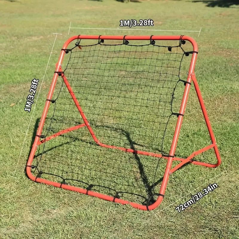 Steel Collapsible Football Rebound Target Net Adjustable Soccer Bounce Goal Mesh Shooting Assist Training Equipments