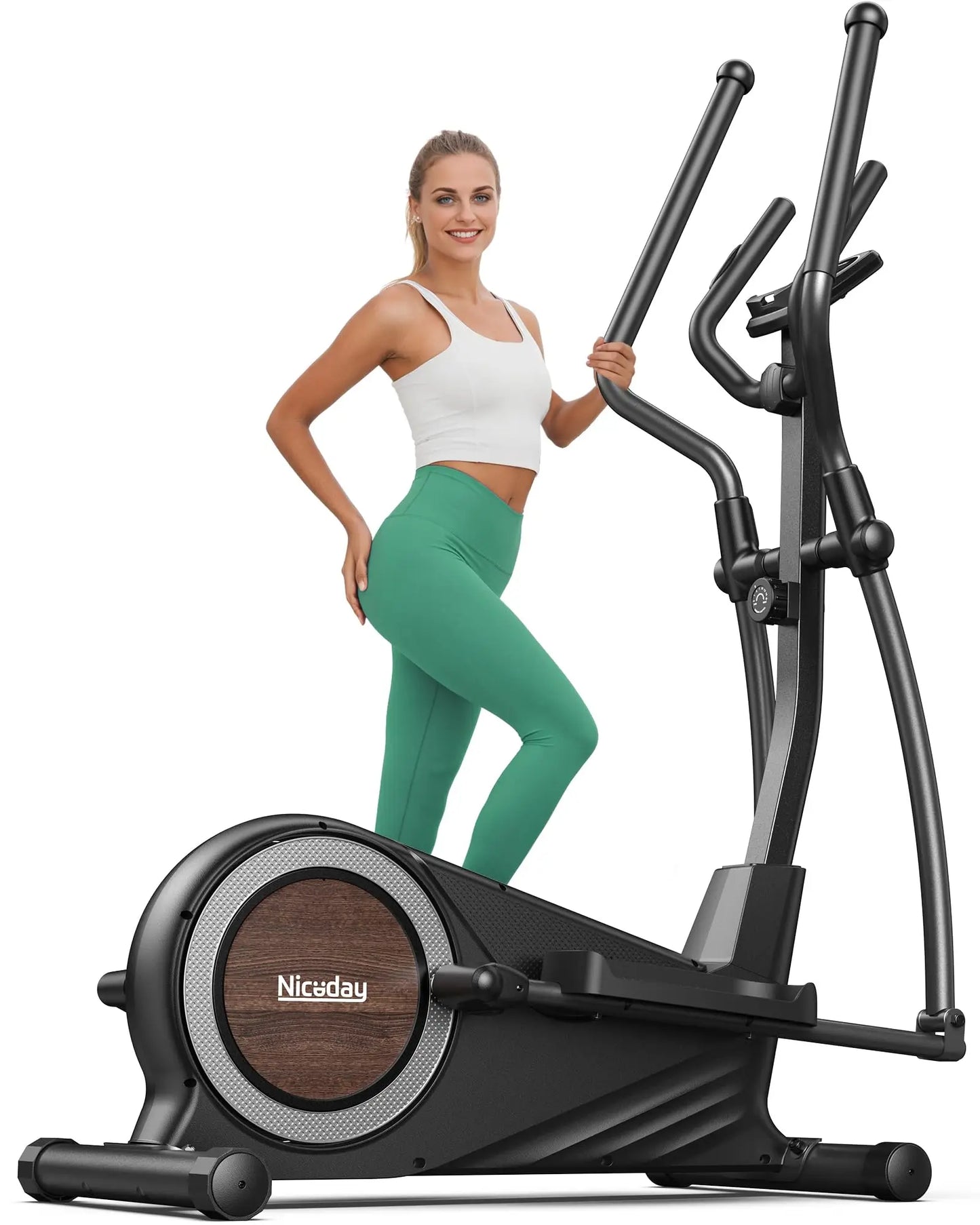 Niceday Elliptical Exercise Machine, Elliptical Machine for Home, Magnetic Elliptical Trainer with 15.5IN-19IN Stride, 1