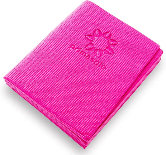 Foldable Yoga Mat 4mm Thick Lightweight Travel Pilates Exercise Easy Carry 9 Colors