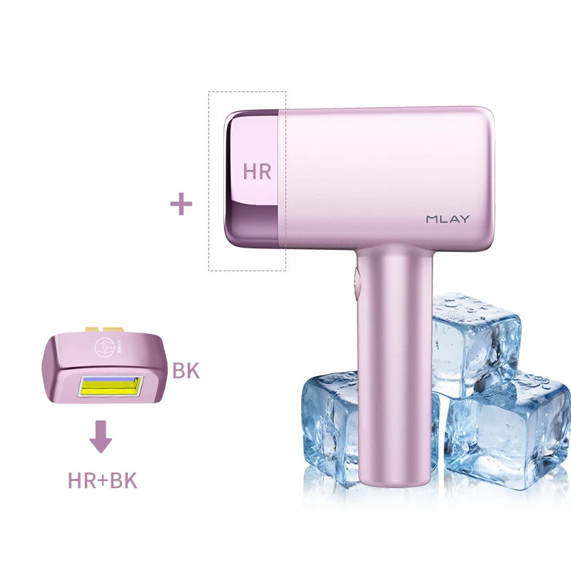 MLAY T14 IPL ICE Cooling IPL Laser Epilator Home Hair Removal Device Replaceable Face Body Bikini Lamps For Women Men Painless