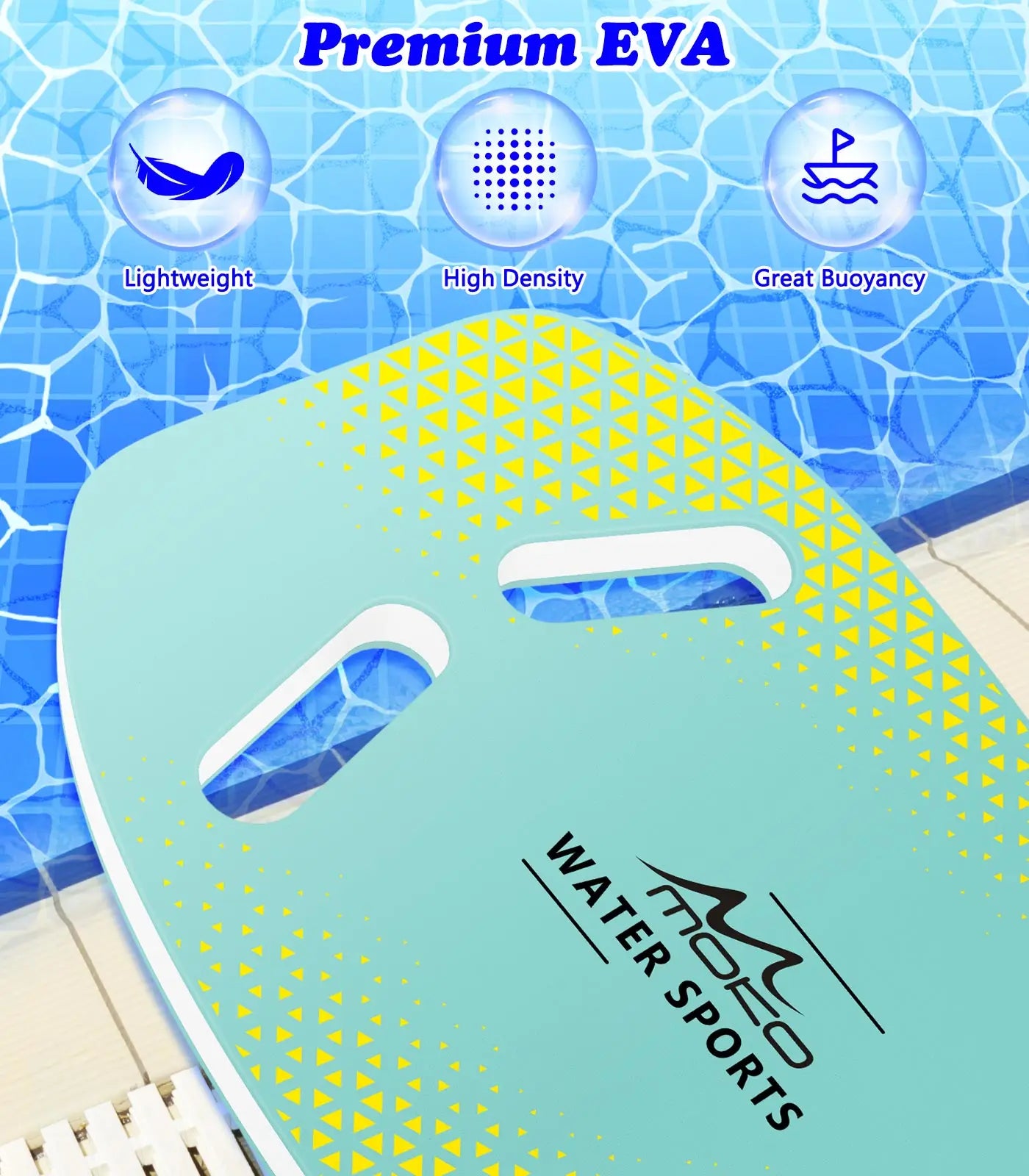 Swim Kickboard Swimming Training Kick Board Pool Exercise Equipment Promote Natural Swimming Position Water Fun Tool for Adults