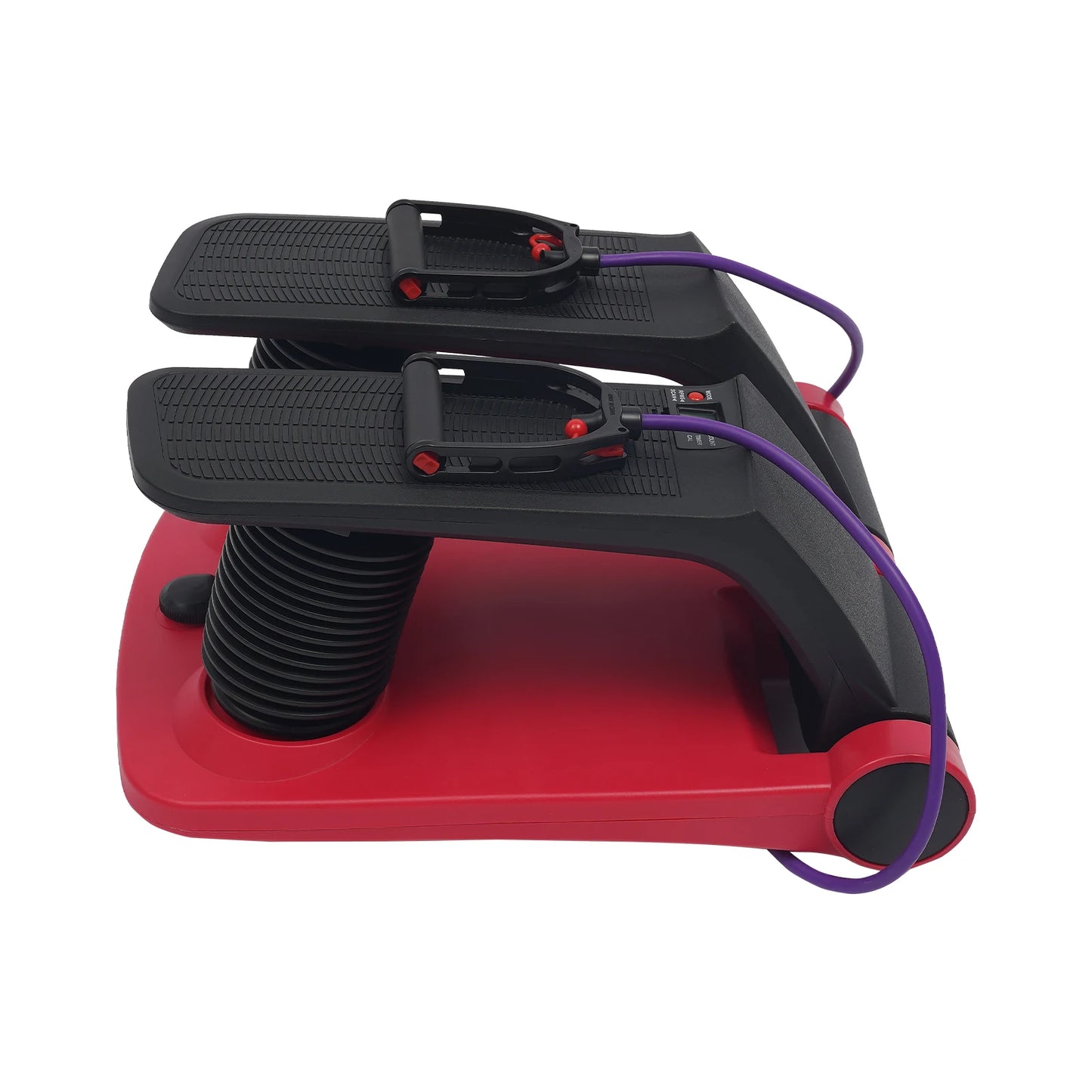 5 Tension Gears Portable Air Step Machine for Offices Workers, Home Gyms, Mini Twist Stepper with LCD Display & Elastic Rope