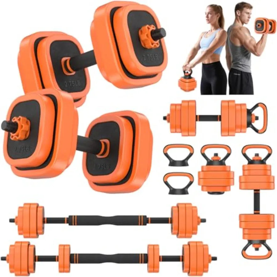 Rendpas Adjustable Dumbbells Set 45/65/85 lbs Free Weight Set with Connector 4 in1 Dumbbells Set for Home Gym Workout