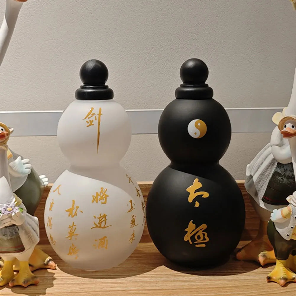 800ml Chinese Retro-Inspired Gourd Water Bottle Water Kettle 800ML Large Capacity Gourd Sports Water Bottle Gifts for Game Fans