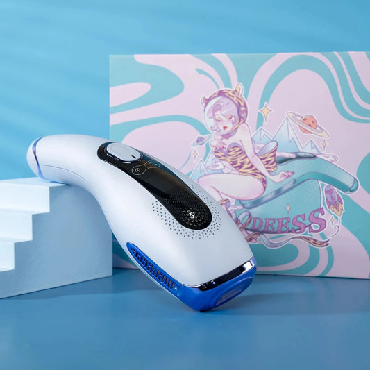 DEESS GP592 IPL Infinite Flash Laser Hair Removal Device Painless Ice Compress Hair Removal Device for Home Use