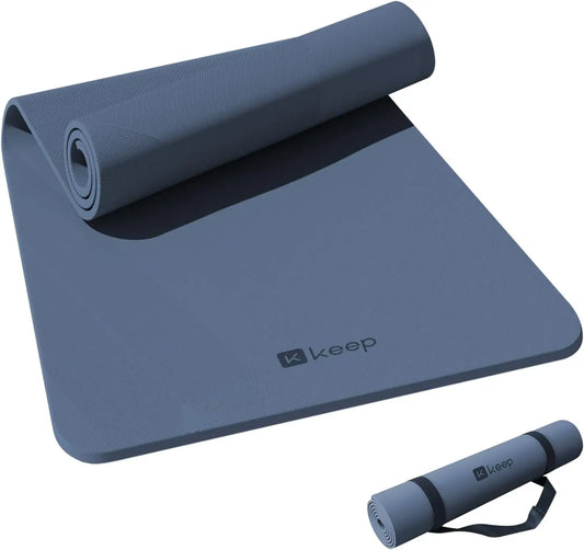 Extra Wide 32" Yoga Mat, 7mm Thick Non-Slip Eco-Friendly for Pilates and Fitness