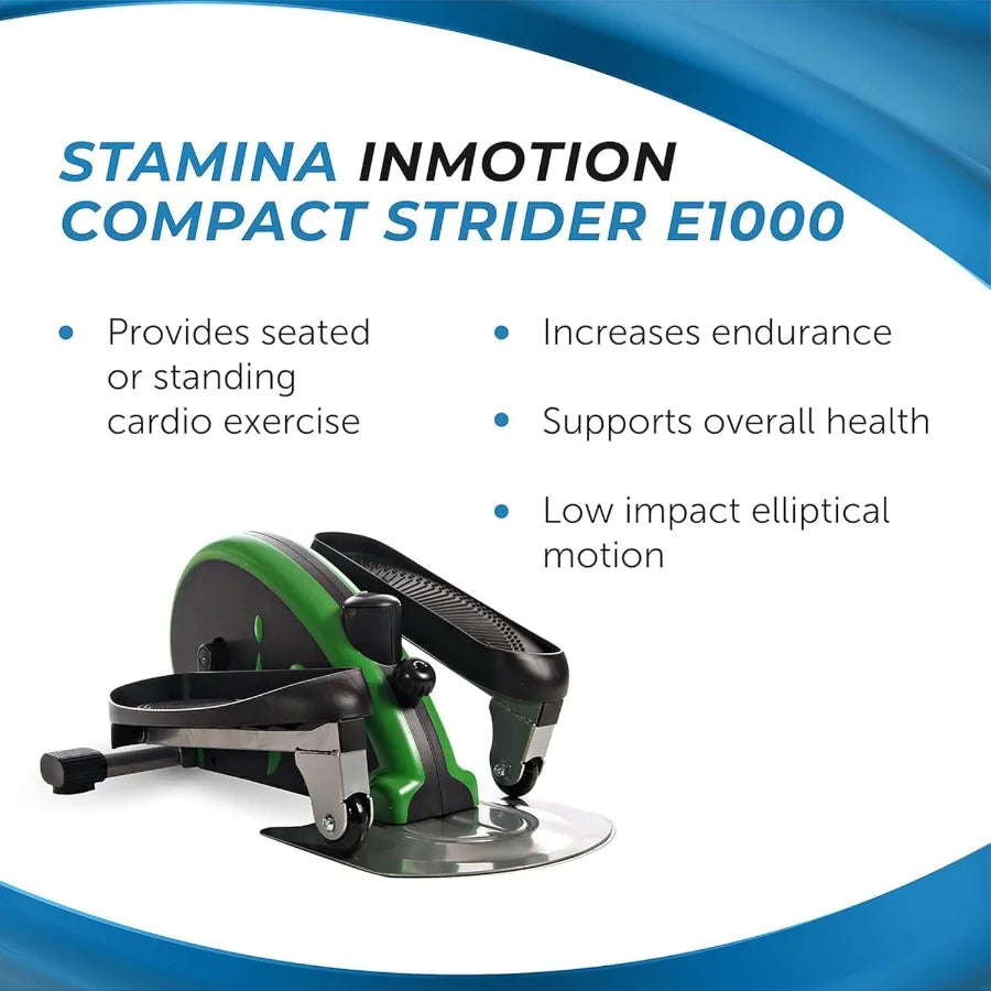 Compact Strider Foot Exercise Machine Under Desk Elliptical Standing or Seated Elliptical Fitness Equipment