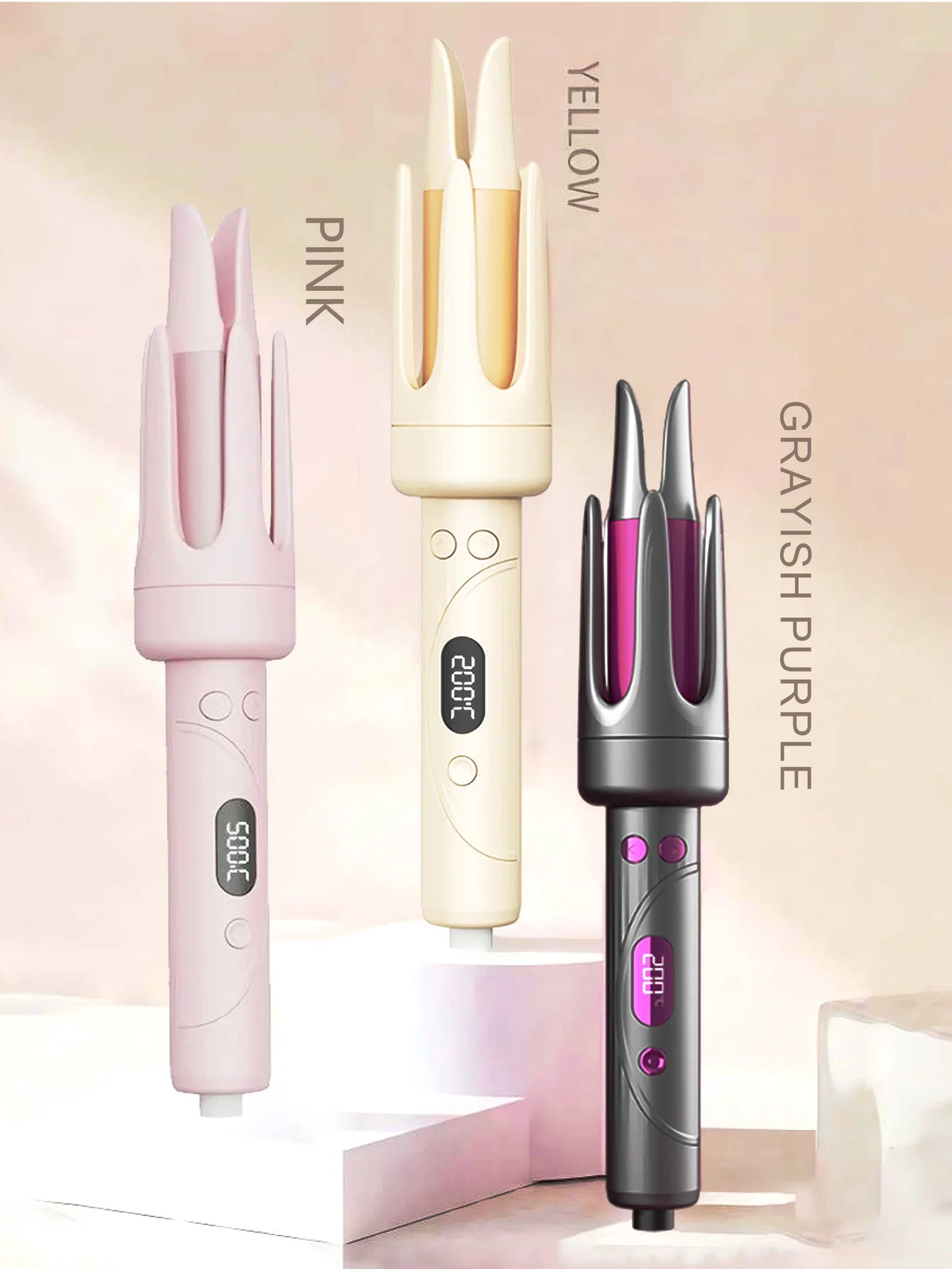 28mm Automatic Curling Iron, Hair Curler Wand Rotating,4 Adjustable Temperature Levels, Fast Self Spinning Styling