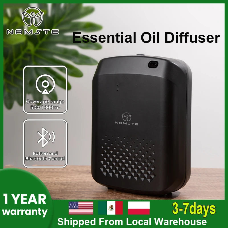 NAMSTE Fragrance Diffusers for Homes Aromatic Oil Diffuser Bluetooth Electric Home Air Freshener Machine Wall Hanging Machine