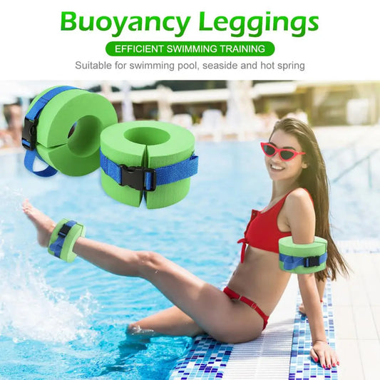 2x Aquatic Cuffs Swimming Leggings Floating Ring Water Exercise Aerobics Rings