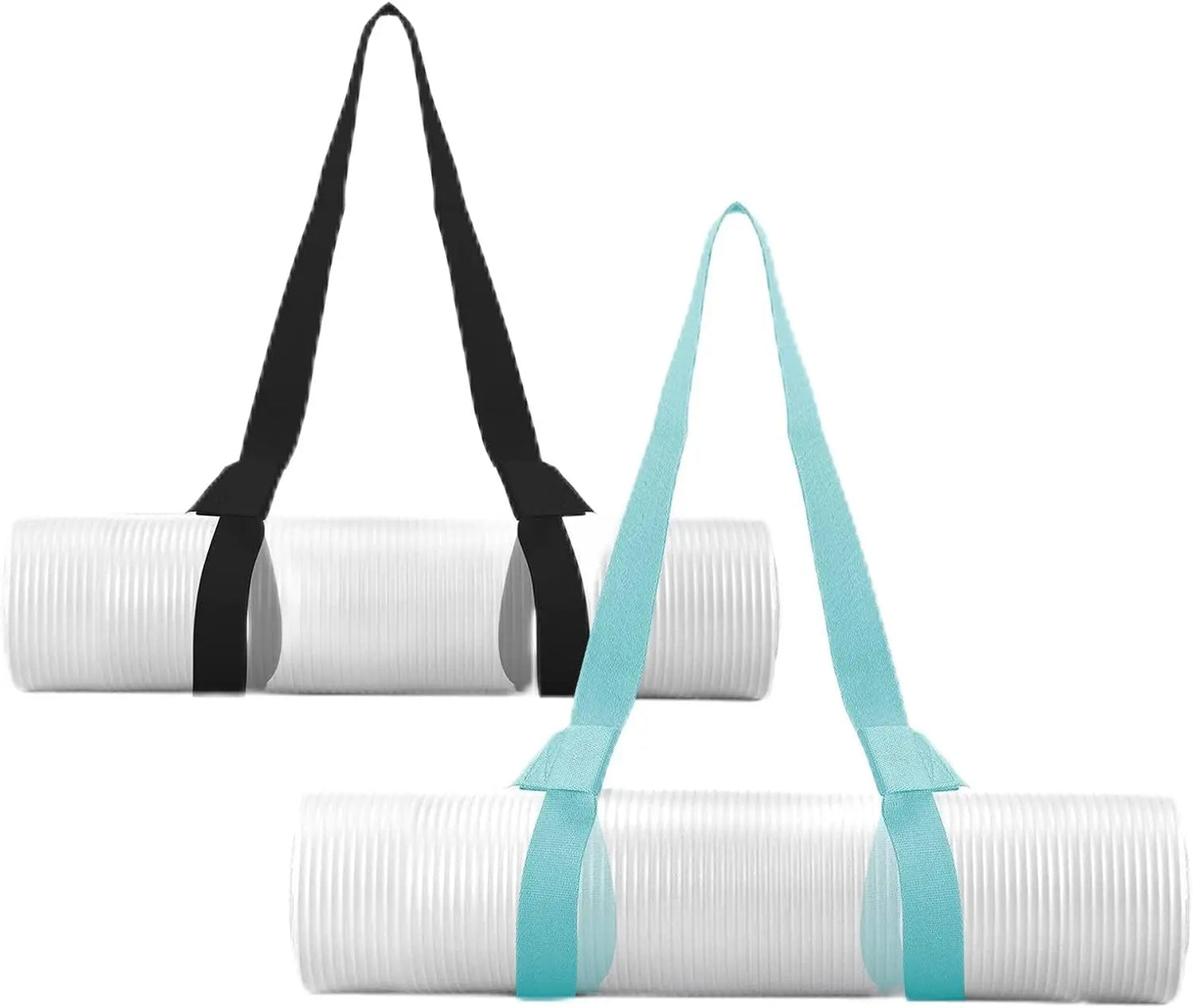 2-Pack Adjustable Yoga Mat Carrying Straps, Durable & Comfortable for Easy Transport