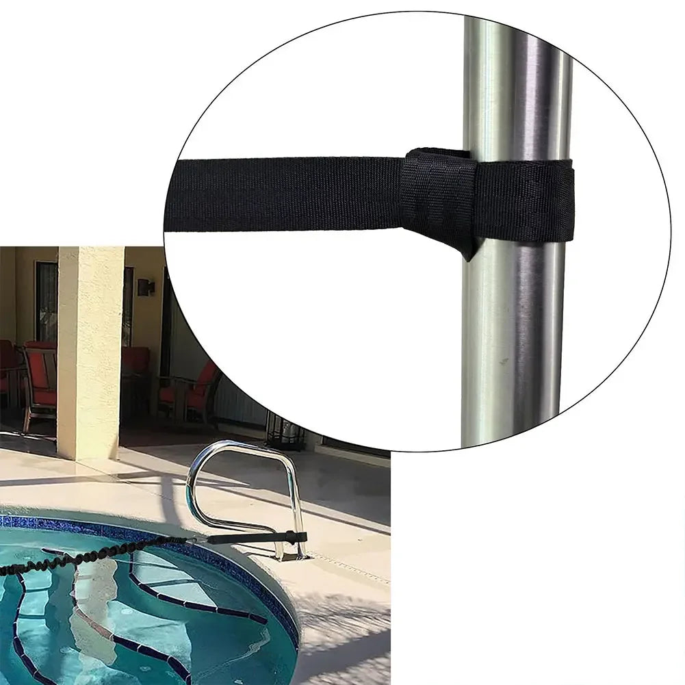 Swimming Training Belt Stationary Swimming Aquatic Resistance Belt Pool Swim Trainer Belt Harness for Swim Training and Exercise