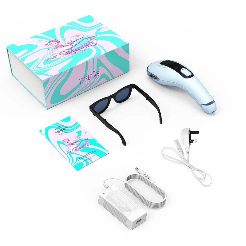 DEESS GP592 IPL Infinite Flash Laser Hair Removal Device Painless Ice Compress Hair Removal Device for Home Use