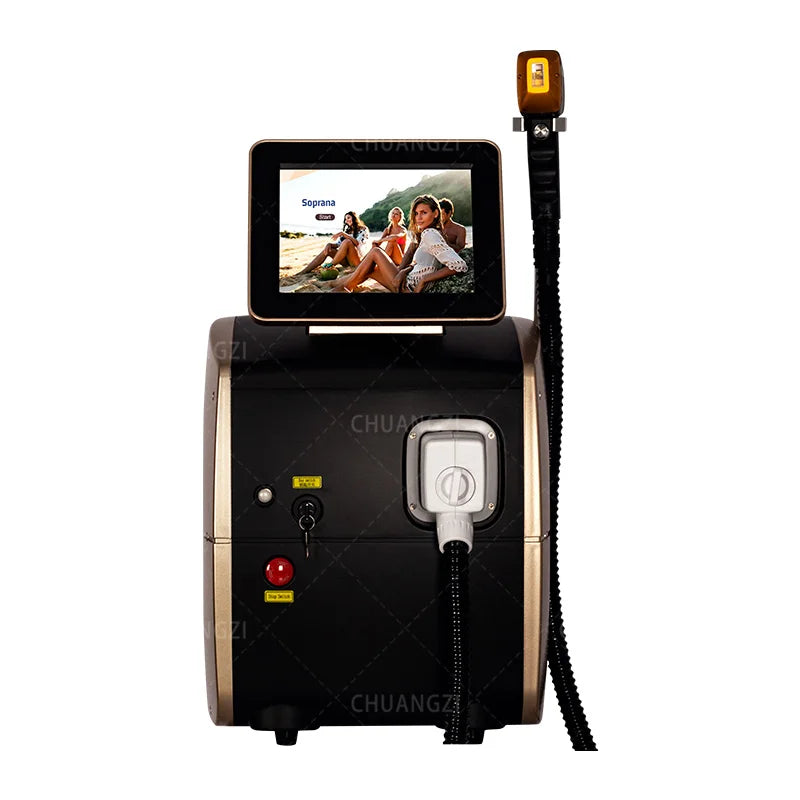 808nm Diode Laser Hair Removal Machine 3 wave Ice Titanium Painles Permanent Alexandrite Device For Professional Salon Depilador