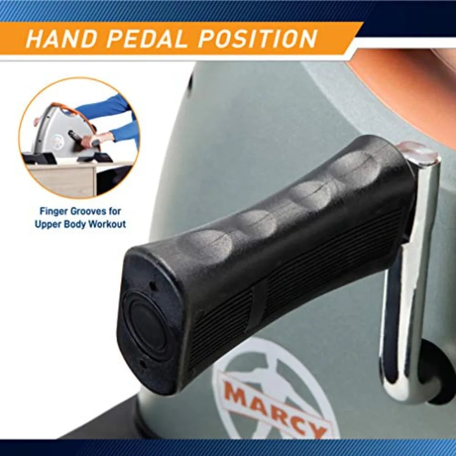 Under Desk Mini Pedal Leg and Arm Exercise Cycle with Adjustable Magnetic Resistance for Home Office Use Black Compact Design f