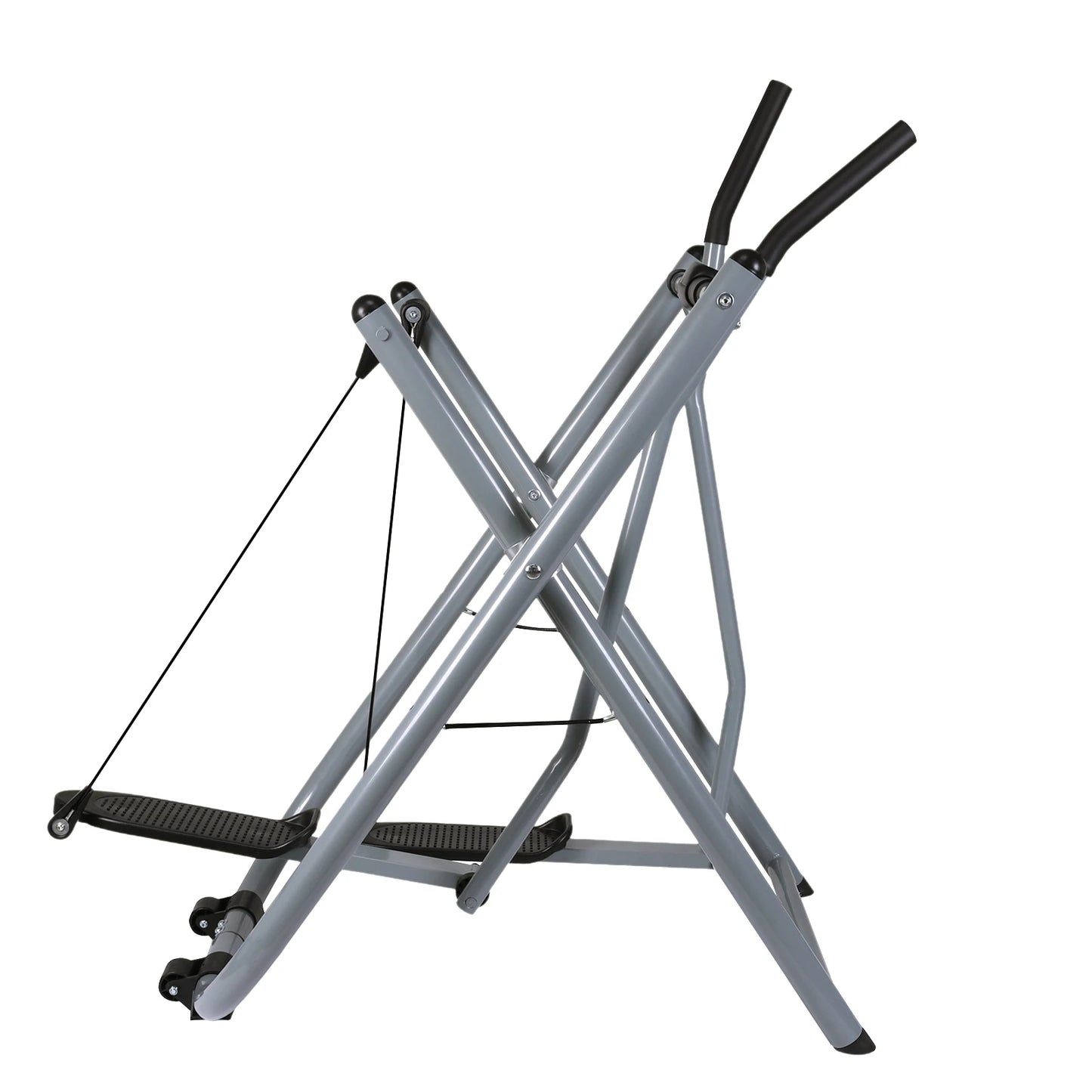 Metal Stair Stepper Air Walker Exercise Machine with Adjustable Resistance Foldable Elliptical for Women Men