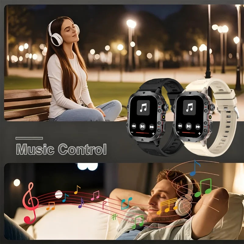 New Smart Watch, Equipped with Bright Flashlight, Multiple Sports Modes, Sports Tracking, Pedometer, Weather Forecast, Multiple Watch Face Wallpapers Optional, Suitable for IPhone & Android