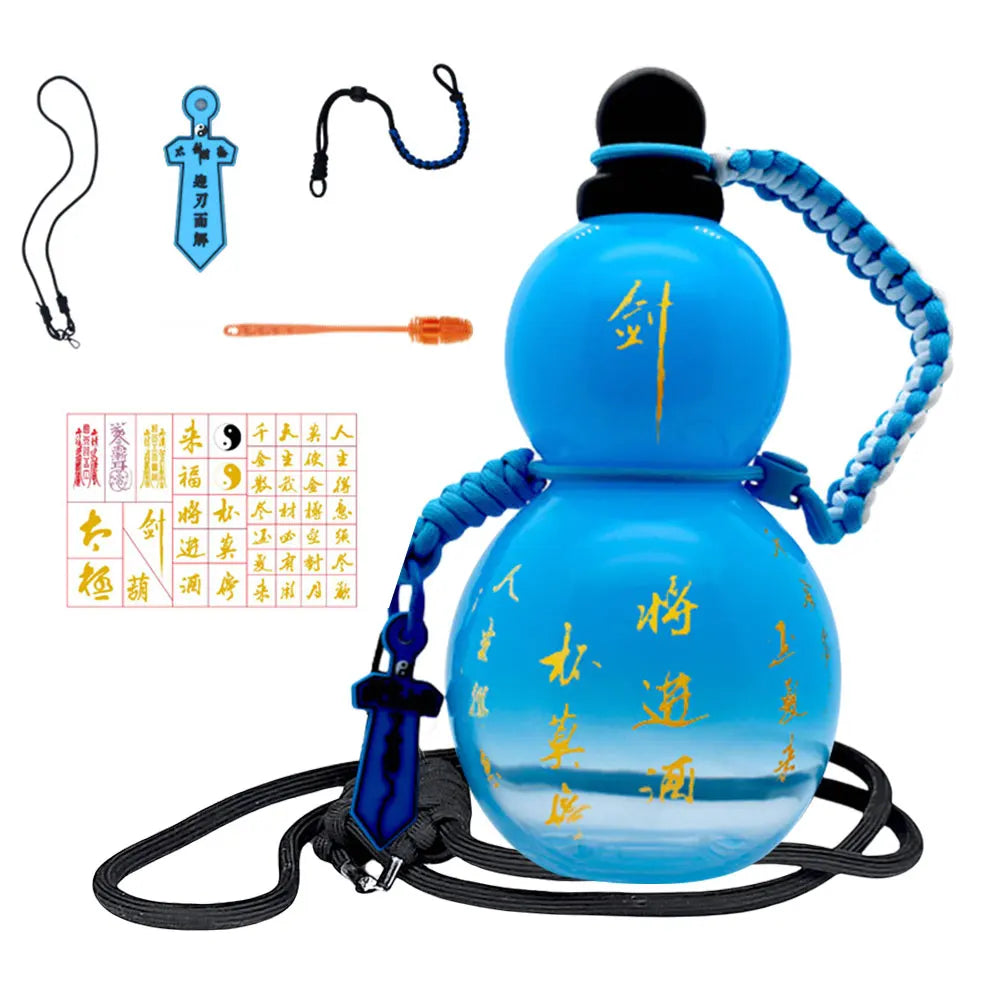800ml Chinese Retro-Inspired Gourd Water Bottle Water Kettle 800ML Large Capacity Gourd Sports Water Bottle Gifts for Game Fans