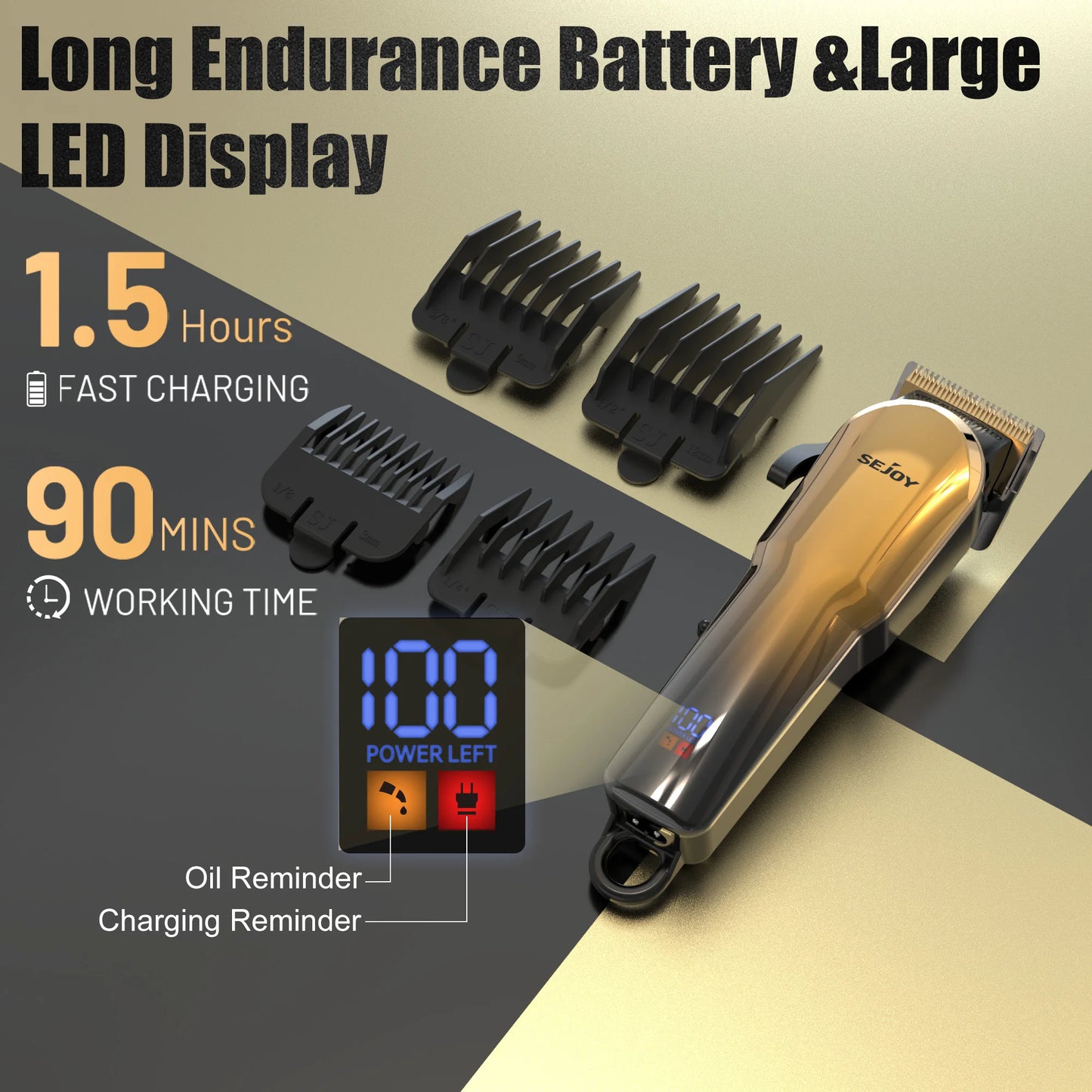 SEJOY Electric Shaver for Men,Hair Trimmer,Nose Hair Scissors,Facial Cleanser, Facial Massager Rechargeable Shaving Machine