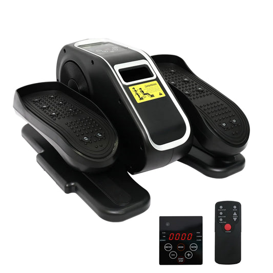 Under Desk Elliptical Electric Portable Remote Control LCD Display Seated Pedal Exerciser Electric Modes 12 Adjustable Speeds