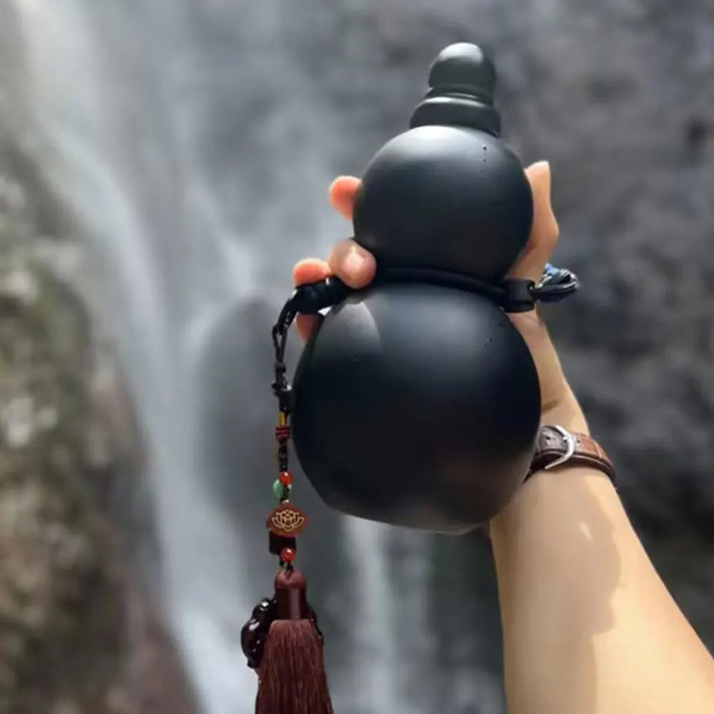 800ml Chinese Retro-Inspired Gourd Water Bottle Water Kettle 800ML Large Capacity Gourd Sports Water Bottle Gifts for Game Fans