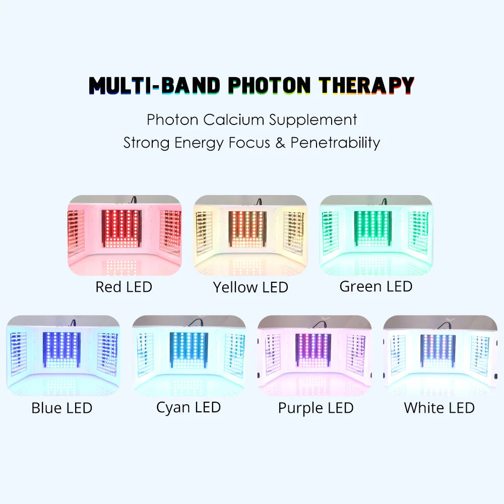 7 Color Phototherapy PDT LED Light Facials Machine Face Body Therapy Lamp