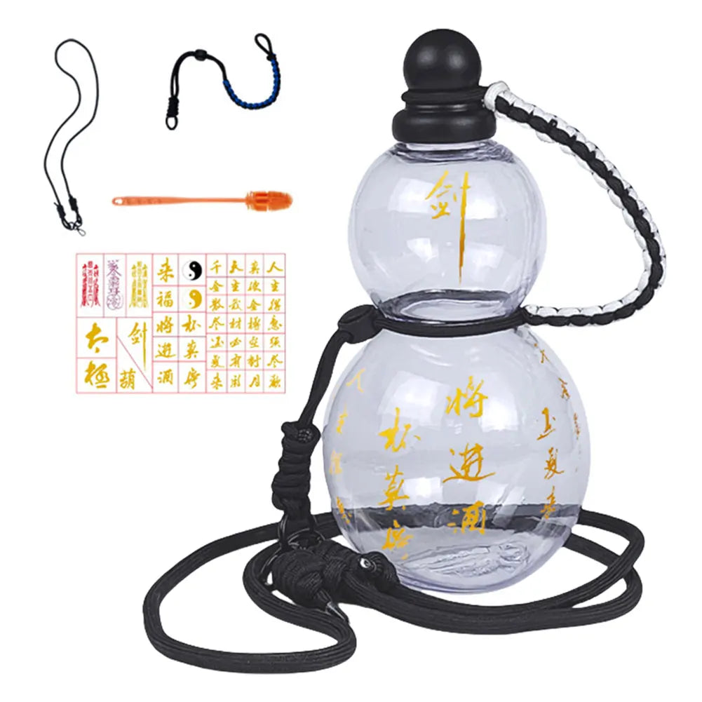 800ml Chinese Retro-Inspired Gourd Water Bottle Water Kettle 800ML Large Capacity Gourd Sports Water Bottle Gifts for Game Fans