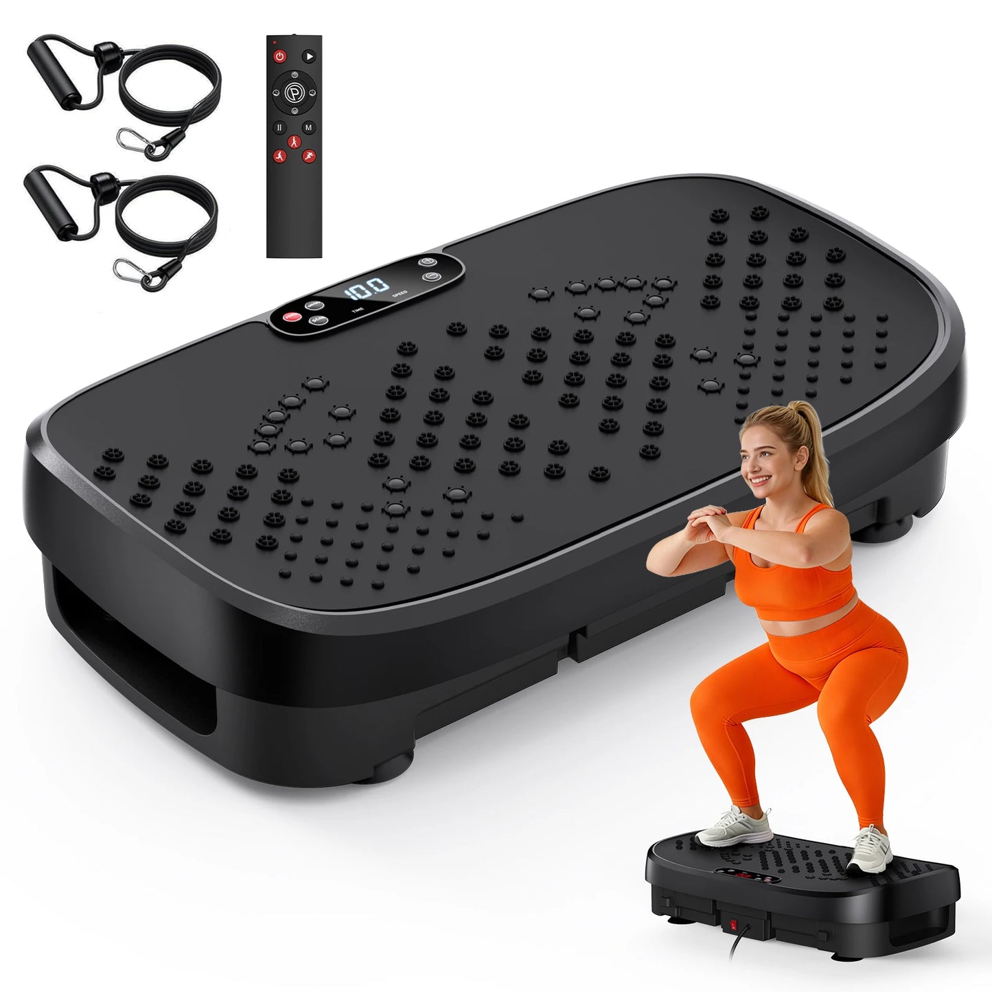 Vibration Plate Fitness Platform 120Levels Silent Operation Non-Slip Whole Body Exercise Board Home Gym Weight Loss Muscle Relax