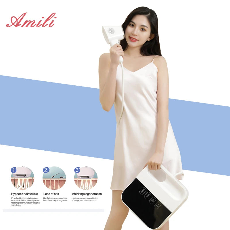 IPL Laser Hair Removal Device  Beauty Salon Grade Home Hair Remover Device with Cooling System, IPL Body Painless Laser Hai