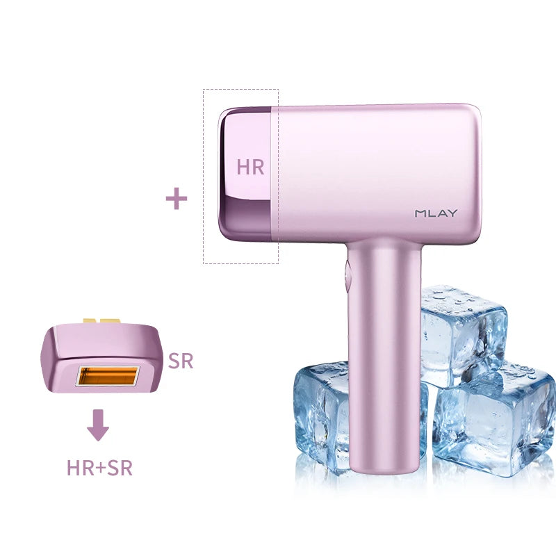 MLAY T14 IPL ICE Cooling IPL Laser Epilator Home Hair Removal Device Replaceable Face Body Bikini Lamps For Women Men Painless
