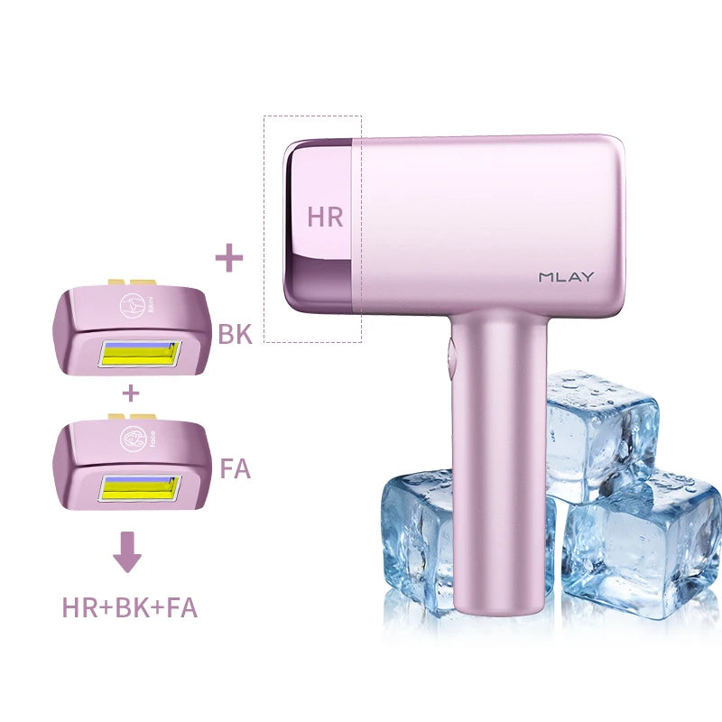 MLAY T14 IPL ICE Cooling IPL Laser Epilator Home Hair Removal Device Replaceable Face Body Bikini Lamps For Women Men Painless