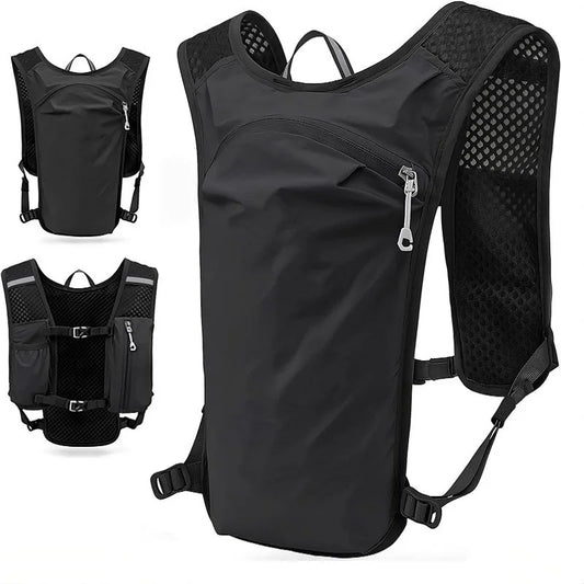 Breathable Hydration Vest Running Backpack Lightweight Riding Vest Pack Backpack Running Camping Bag for Hiking Trail Cycling