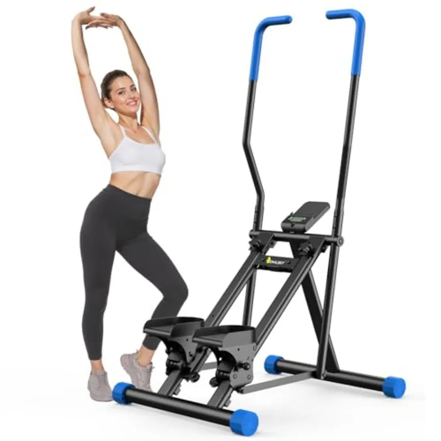 Stair Stepper for Home Vertical Climber Exercise Machine with Stable Triangular Frame Smooth Quiet Motion Full Body Workout Equ