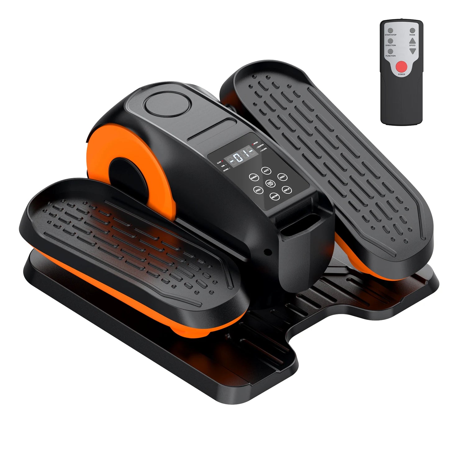 Mini Seated Elliptical Trainer with 3 Smart Exercise Modes 12 Speed Levels, Compact Quiet Under Desk Pedal Exerciser for Home